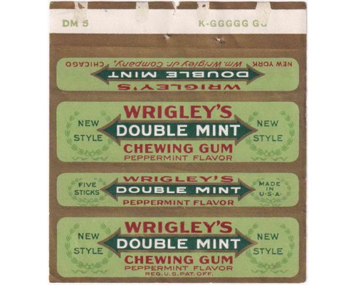 Wrigley's DOUBLEMINT США 1929-1931