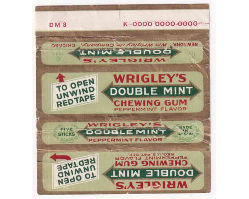 Wrigley's DOUBLEMINT США 1933-35