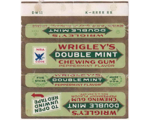 Wrigley's DOUBLEMINT США 1935