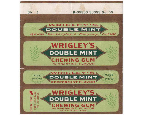 Wrigley's DOUBLEMINT США 1937