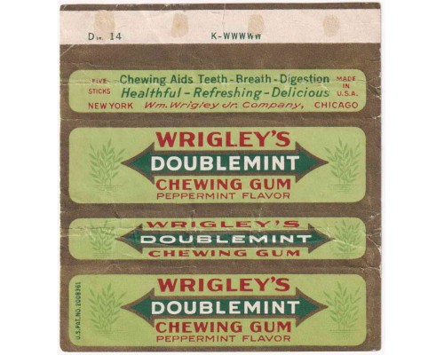 Wrigley's DOUBLEMINT США 1939