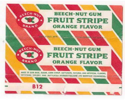 Beech-Nut FRUIT STRIPE ORANGE