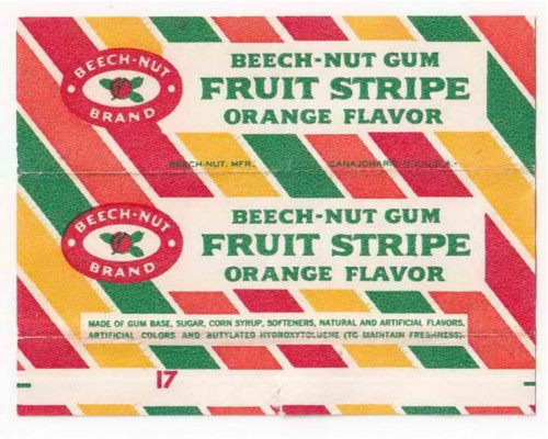 Beech-Nut FRUIT STRIPE ORANGE