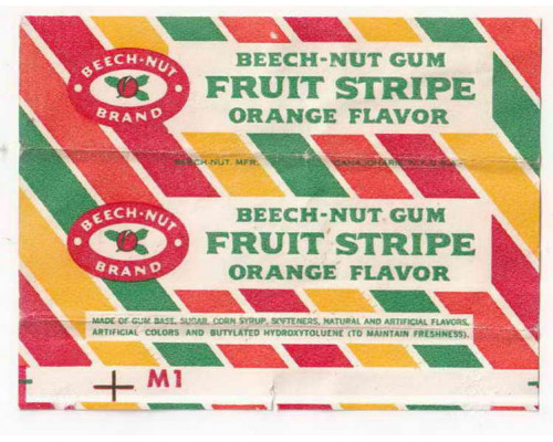 Beech-Nut FRUIT STRIPE ORANGE