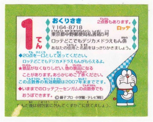 Lotte Japan Doraemon