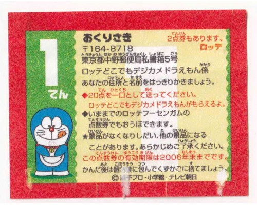 Lotte Japan Doraemon