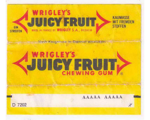 Wrigley JUICY FRUIT