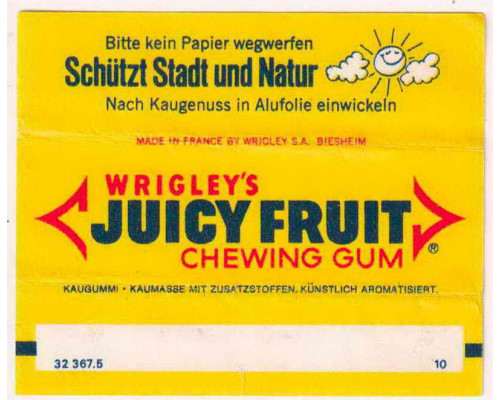 Wrigley JUICY FRUIT