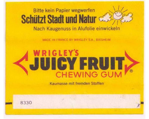 Wrigley JUICY FRUIT