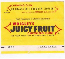 Wrigley JUICY FRUIT