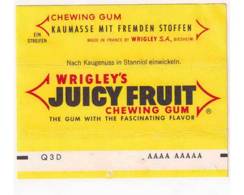 Wrigley JUICY FRUIT