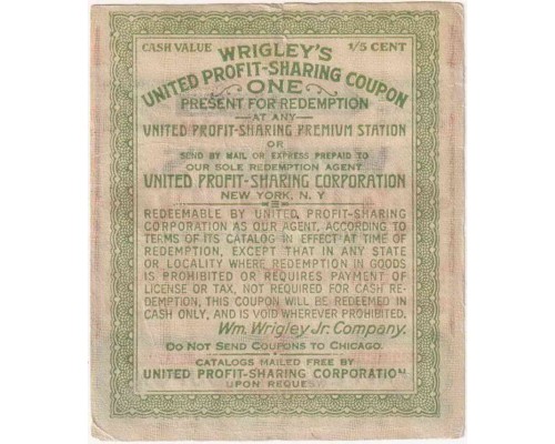 Wrigley's DOUBLEMINT США 1918 год