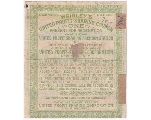 Wrigley's DOUBLEMINT США 1918 год