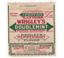 Wrigley's DOUBLEMINT США 1919-1922 годы