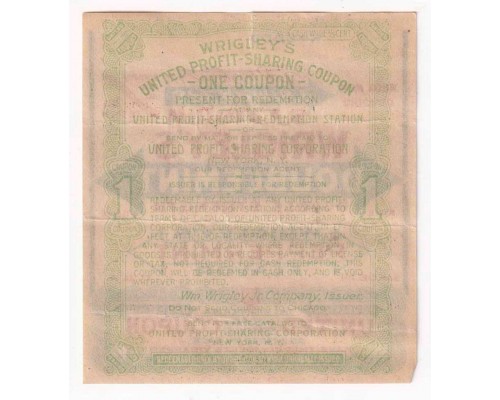 Wrigley's DOUBLEMINT США 1919-1922 годы