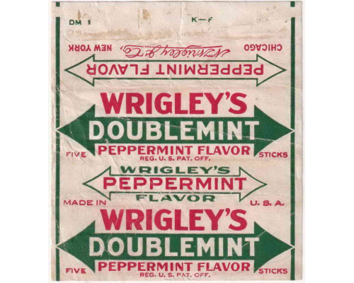 Wrigley's DOUBLEMINT США 1924