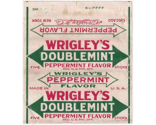 Wrigley's DOUBLEMINT США 1925