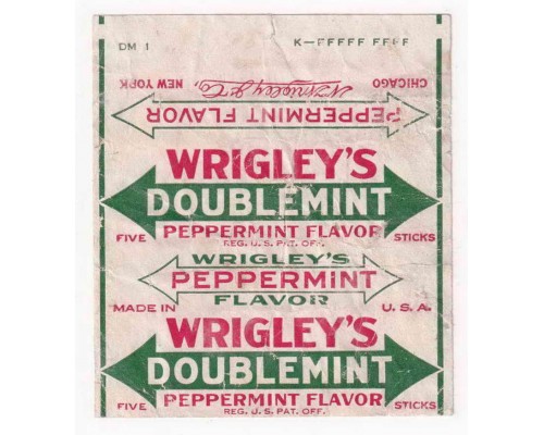 Wrigley's DOUBLEMINT США 1925