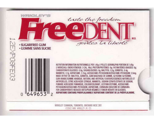 Wrigley's  FREEDENT