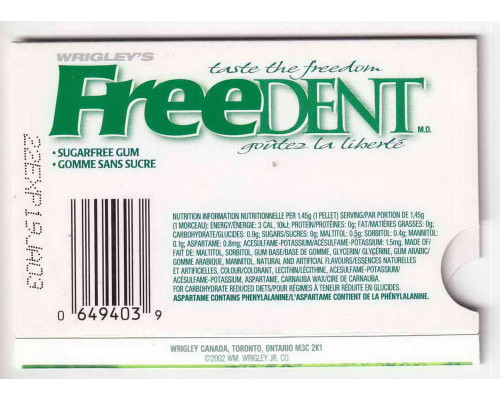 Wrigley's  FREEDENT